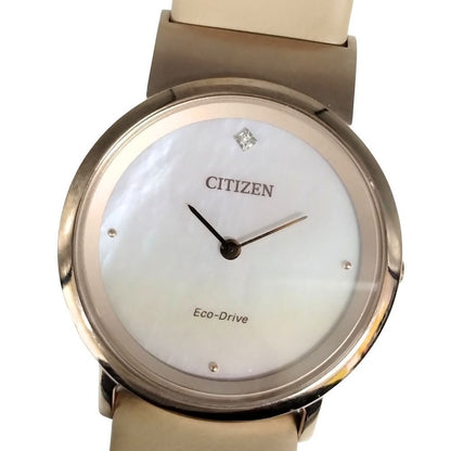Citizen G620-S123194 Eco Drive Lady Ivory Watch Used 30mm