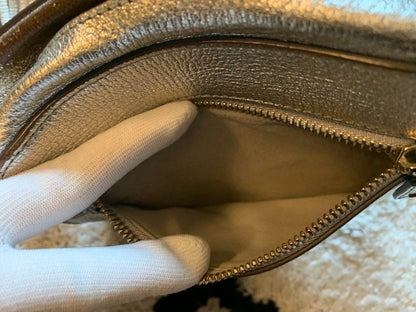 Anya Hindmarch Silver Smiley Face Shoulder Bag