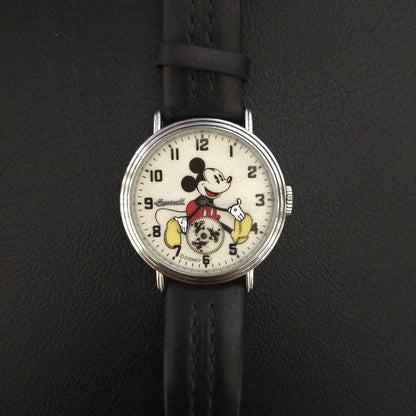 Ingersoll Mickey Mouse Watch Disney Unisex Rare From Japan