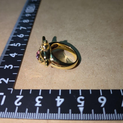 Bandai Sailor Moon 20th Anniversary Gold Ring K18 Plated Approx. Size 9 or 11