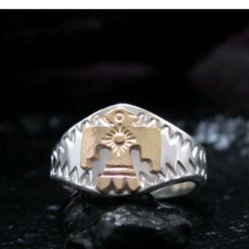 Arizona Freedom K18 Thunderbird Ring US 11.25