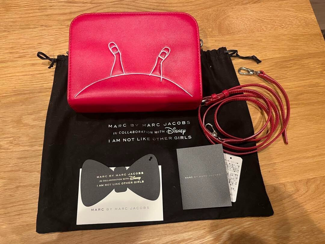 Marc Jacobs Disney Collaboration Bag Red Genuine Leather Limited Edition