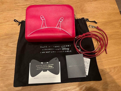 Marc Jacobs Disney Collaboration Bag Red Genuine Leather Limited Edition