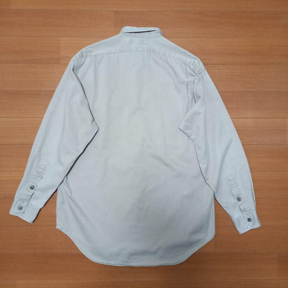 POLO by Ralph Lauren M Chino Shirt Hunting Dog Embroidery Beige Vintage EX