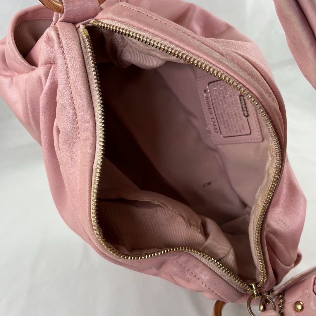 Coach Soho Pink Leather One Shoulder Bag 10.6"x5.5"x5.1" /Used++