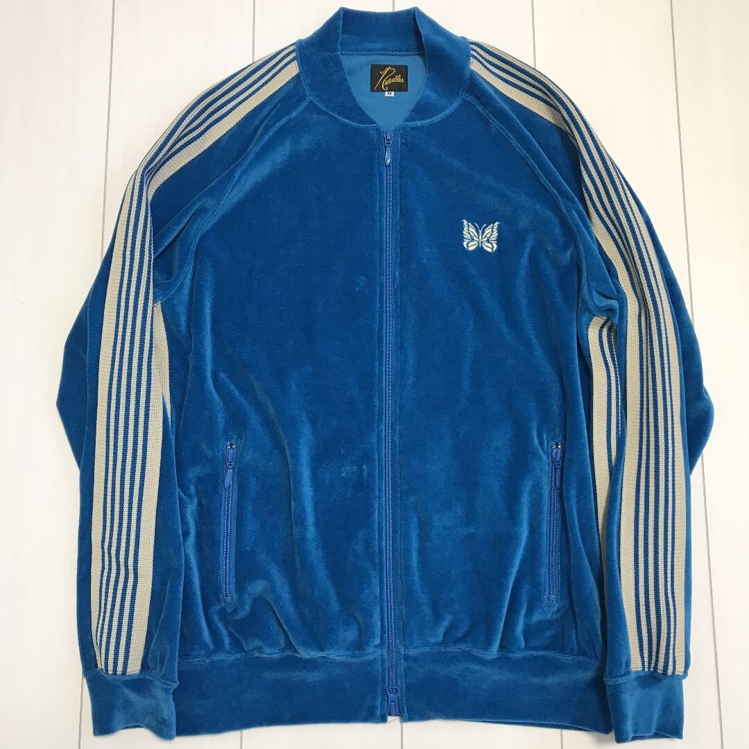 NEEDLES 22SS Track Jacket & Pants Setup Velour Blue TOPS:M PANTS:S Unused