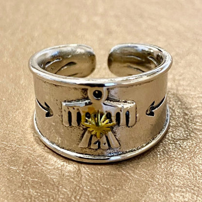 Thunderbird bird Navajo Indian Mexican ring