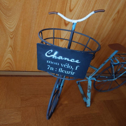 Sciens Bike Bicycle-shaped ornament Tin bicycle-shaped ornament Flower pot