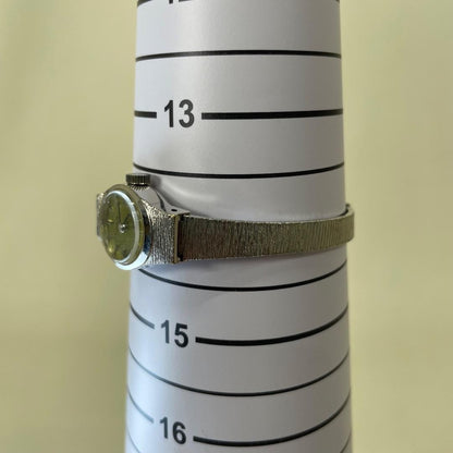 Rare, working item Citizen Hand-wound 21 jewels Showa retro Green Silver