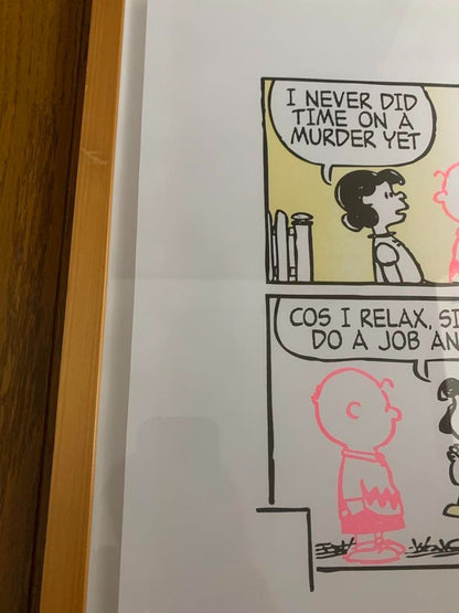 Mark Drew Snoopy A3 size Dr. Dre's lyrics